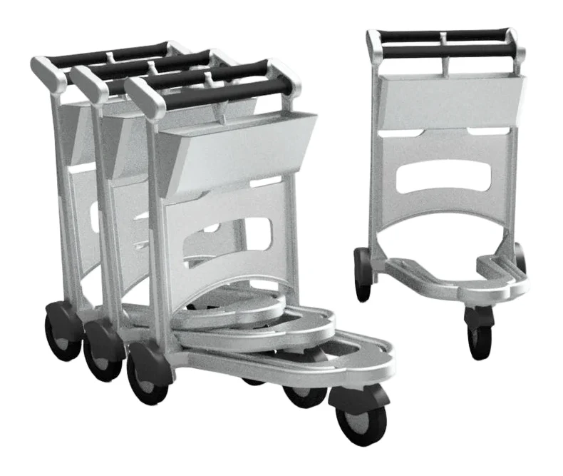 RRM053 OO Gauge Luggage Trolley (Pack of 6) - Unpainted
