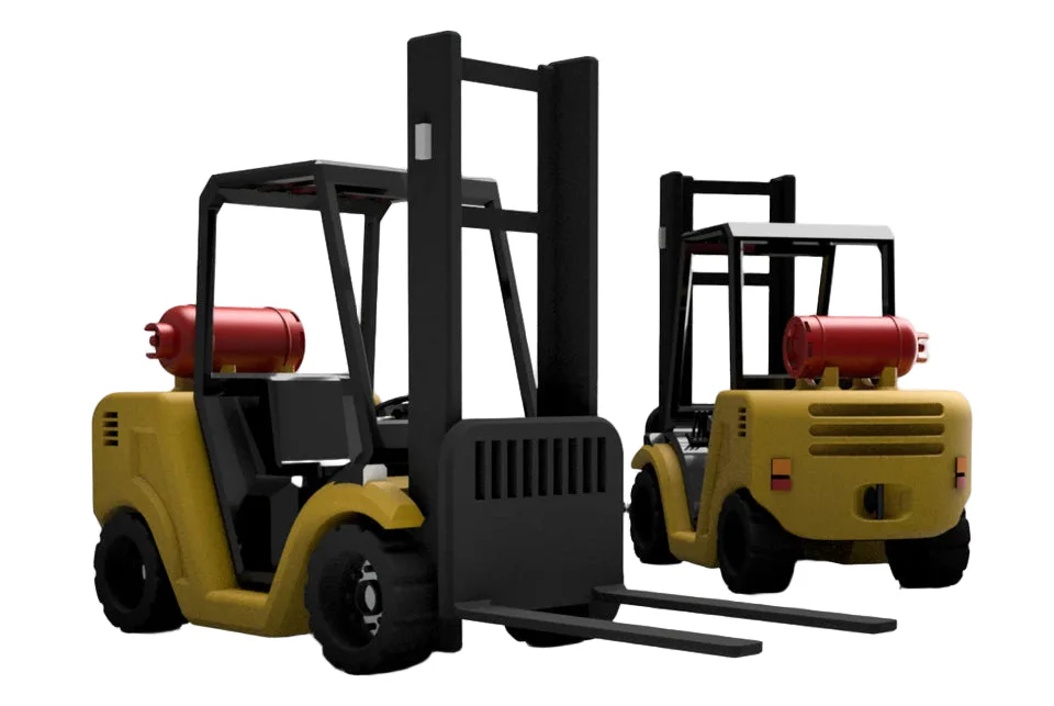 RRM078 N Gauge Forklift (Single Pack) - Unpainted Model Kit