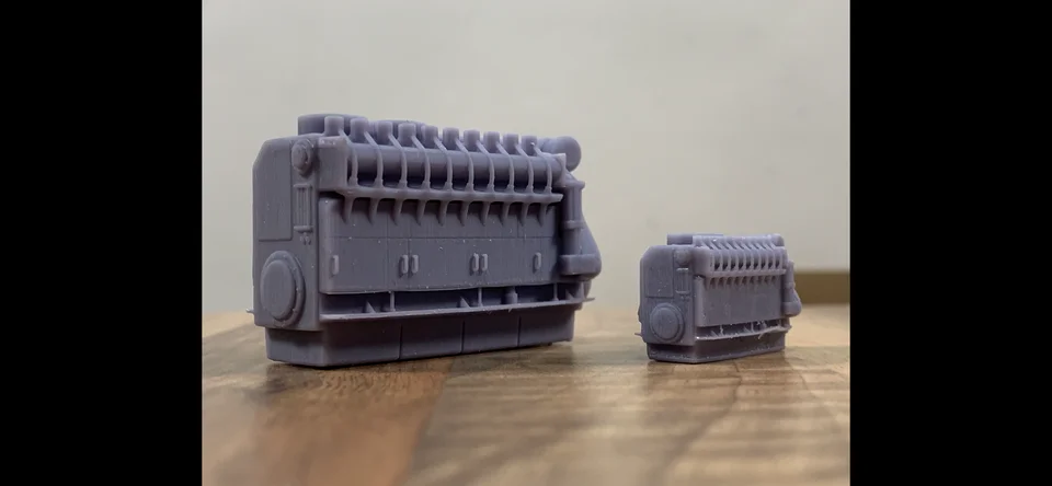 RRM092 N Gauge Class 60 Engine (Single Pack) - Unpainted Model Kit - Image 5