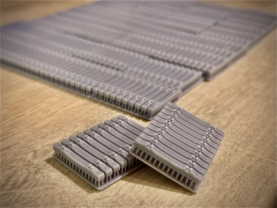 RRM131 OO Gauge Concrete Sleepers (Pack of 20) - Unpainted Model Kit - Image 3
