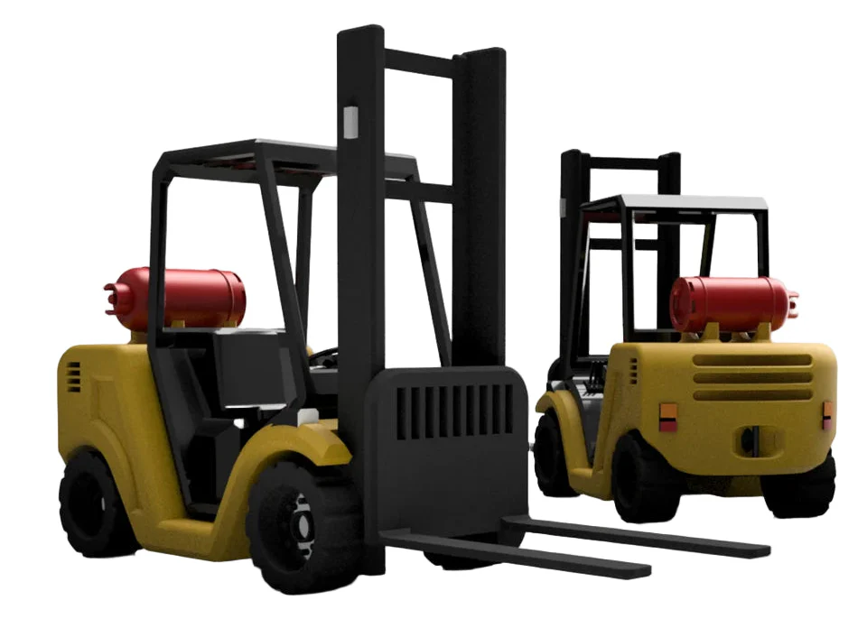 RRM161 TT:120 Gauge Forklift (Single Pack) - Unpainted Model Kit