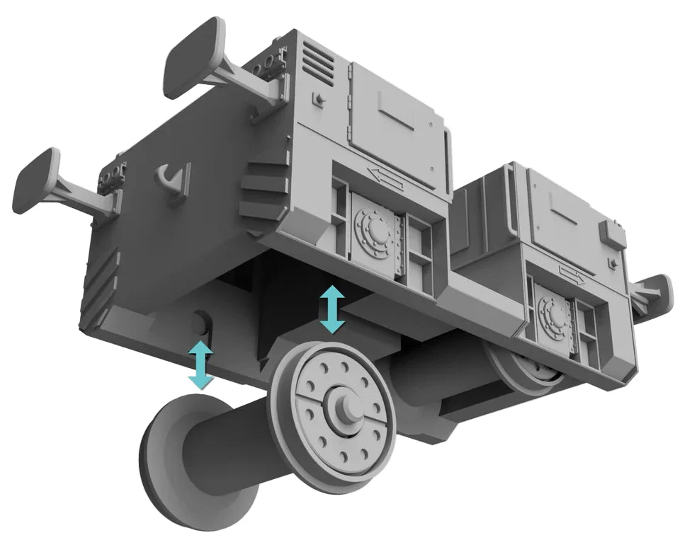 RRM165 OO Gauge Battery Shunter/Tug (Single Pack) - Unpainted Model Kit - Image 2