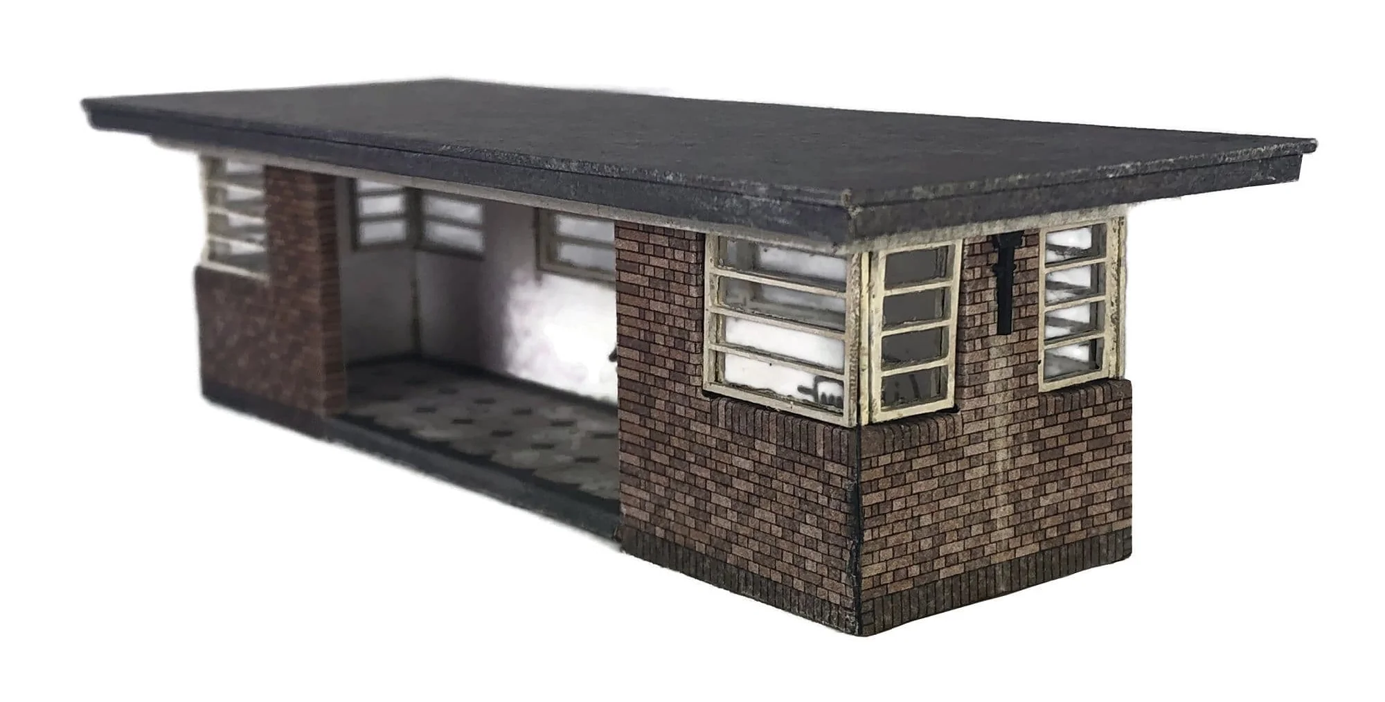KX097 1930's Art Deco Bus/Tram Shelter Model Kit - Image 3