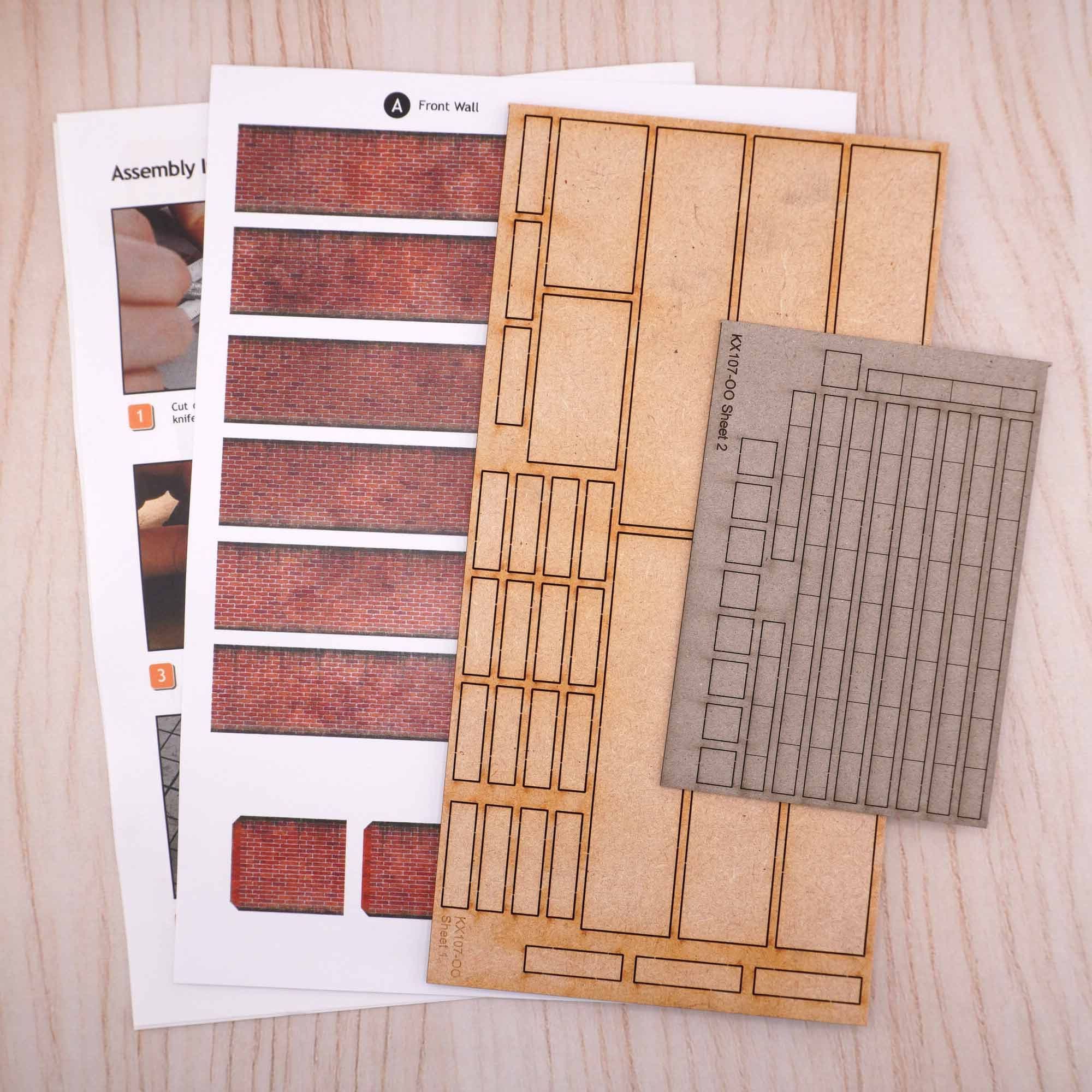 KX107G 5ft Modular Magnolia Render Walls Model Kit - Image 3