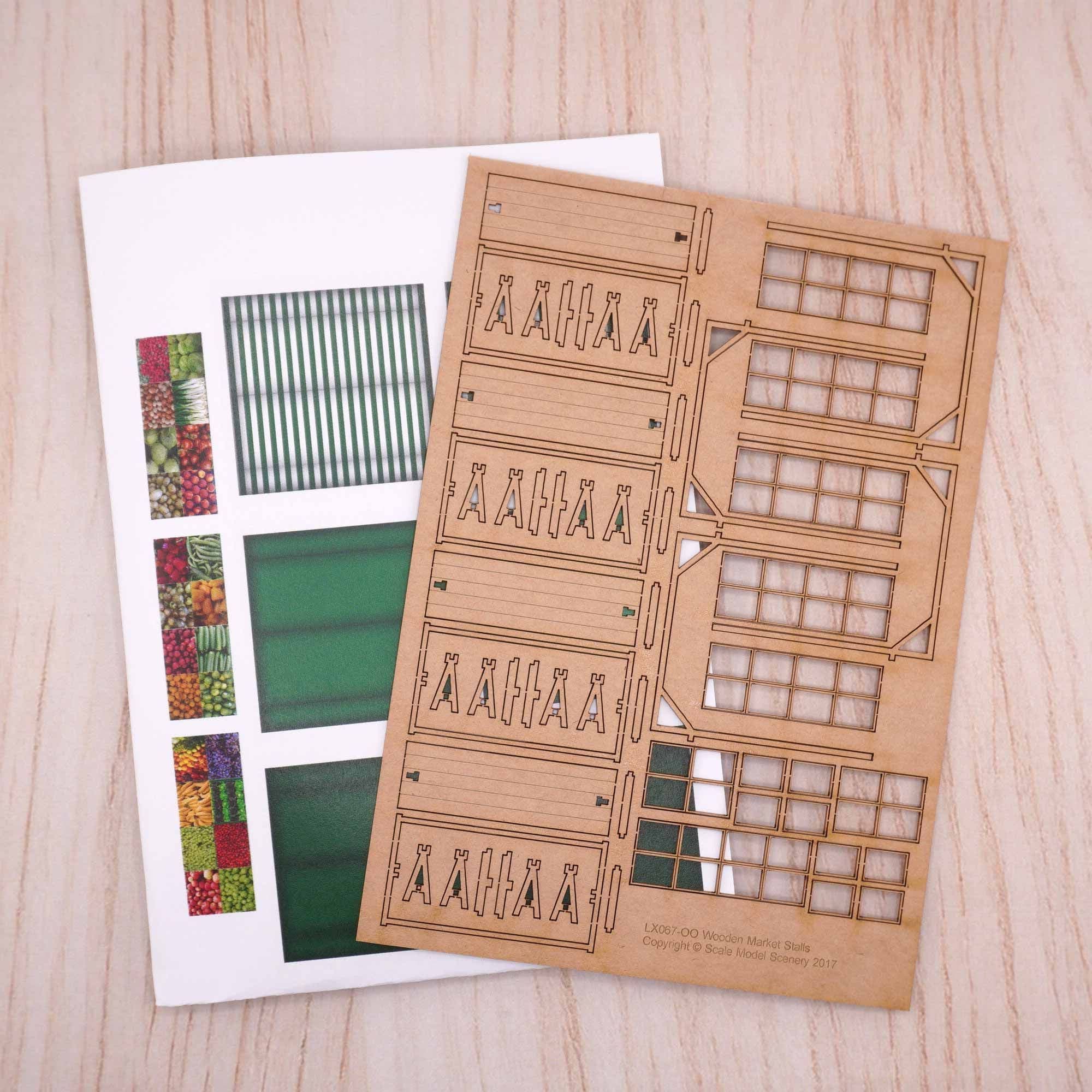 LX067 Market Stalls (Pack of 4) Model Kit - Image 5