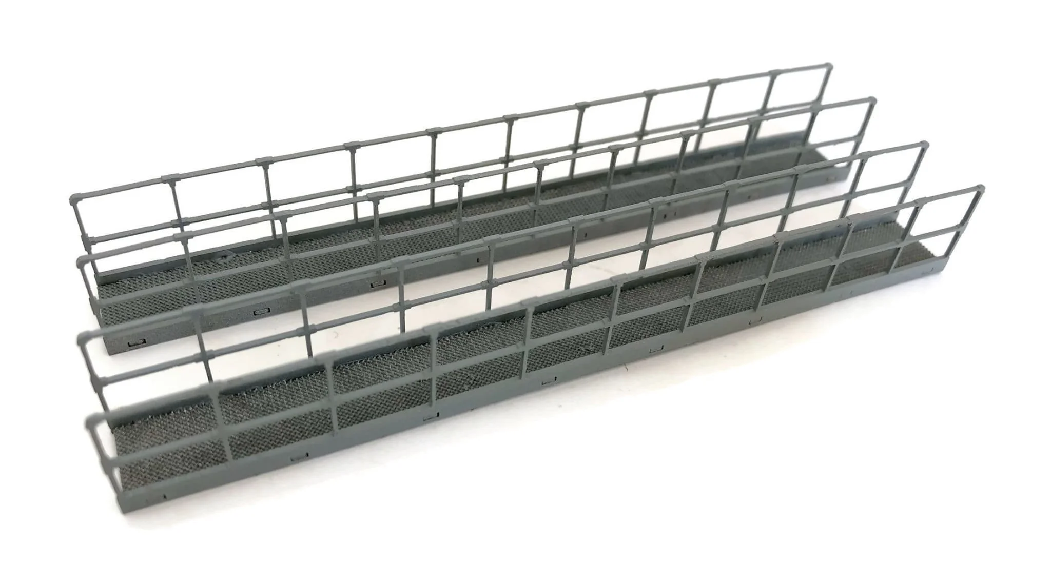 LX452 Extra Long Laser Cut Industrial Walkways With Railings Model Kit