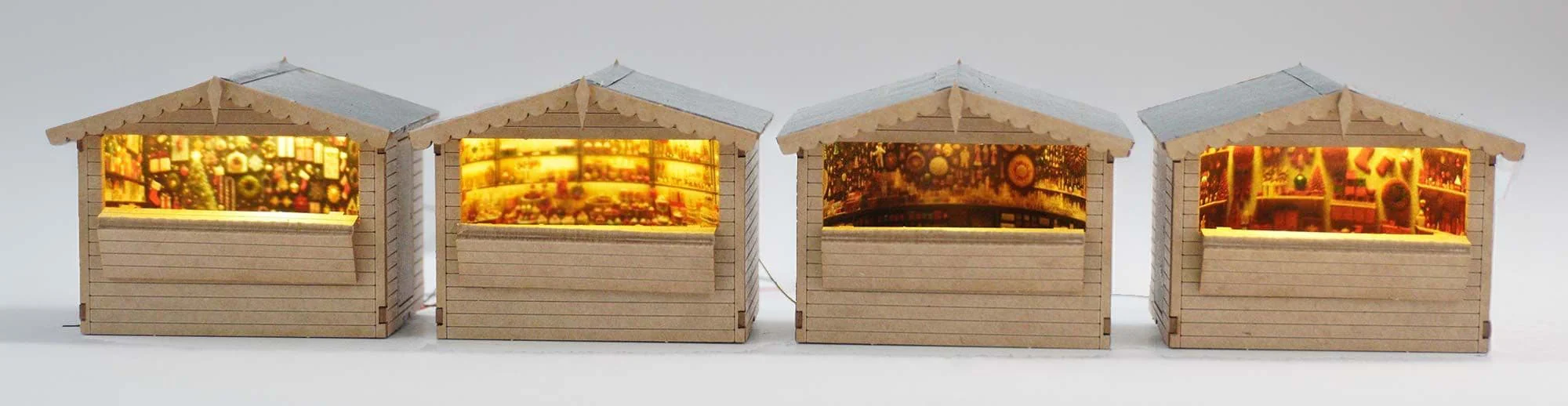 LX578 Christmas Market Stall Model Kit - Image 5