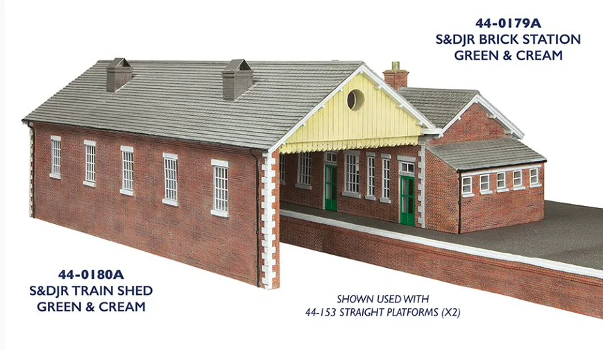 44-0180A S&DJR Train Shed Green and Cream - Image 3