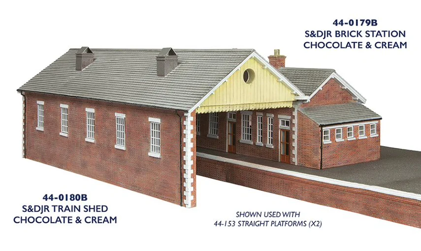 44-0180B S&DJR Train Shed Chocolate and Cream - Image 3