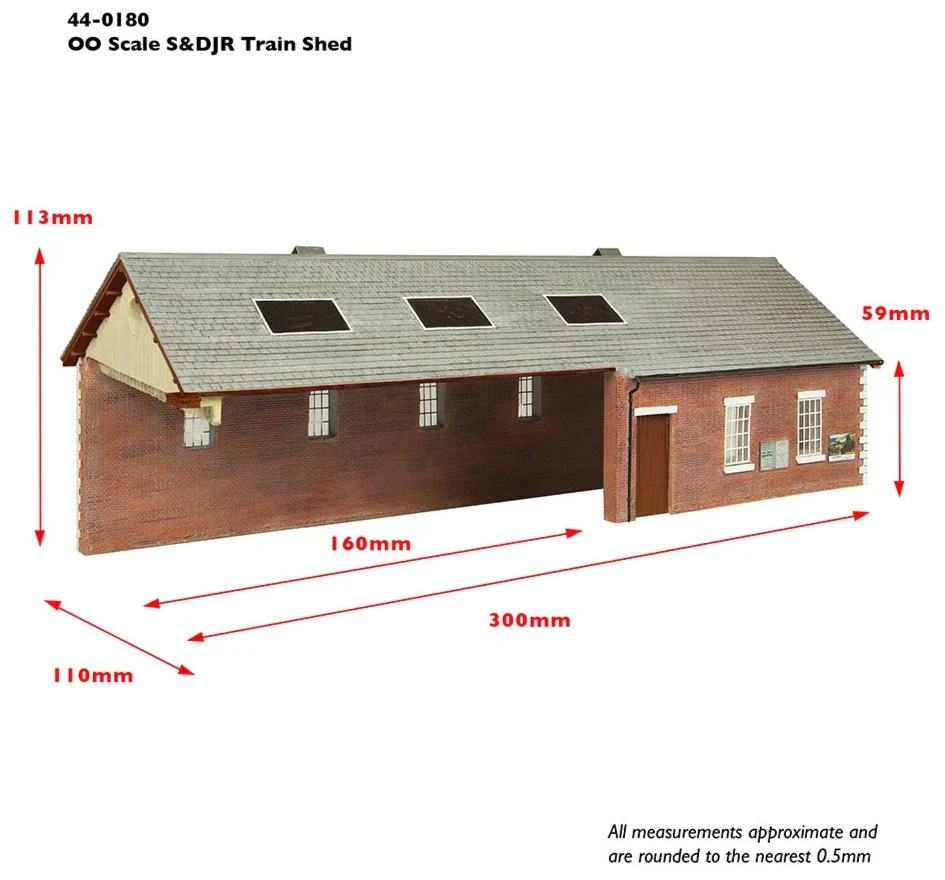 44-0180B S&DJR Train Shed Chocolate and Cream - Image 4