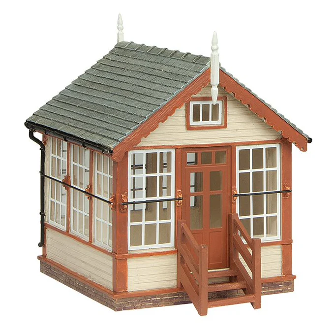 44-0184B Platform Mounted Signal Box Brown
