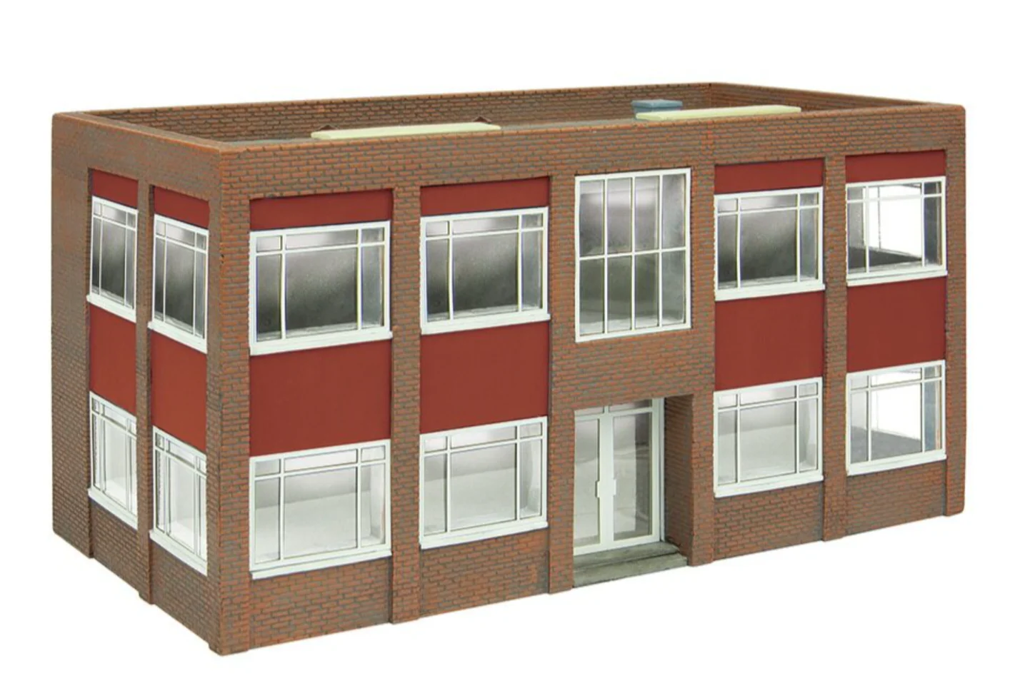 44-018R Two Storey Office Block - Red