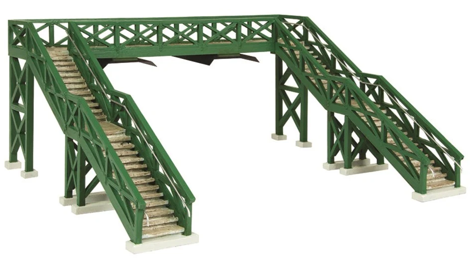 44-0196B Narrow Gauge (OO9) Wooden Footbridge - Green