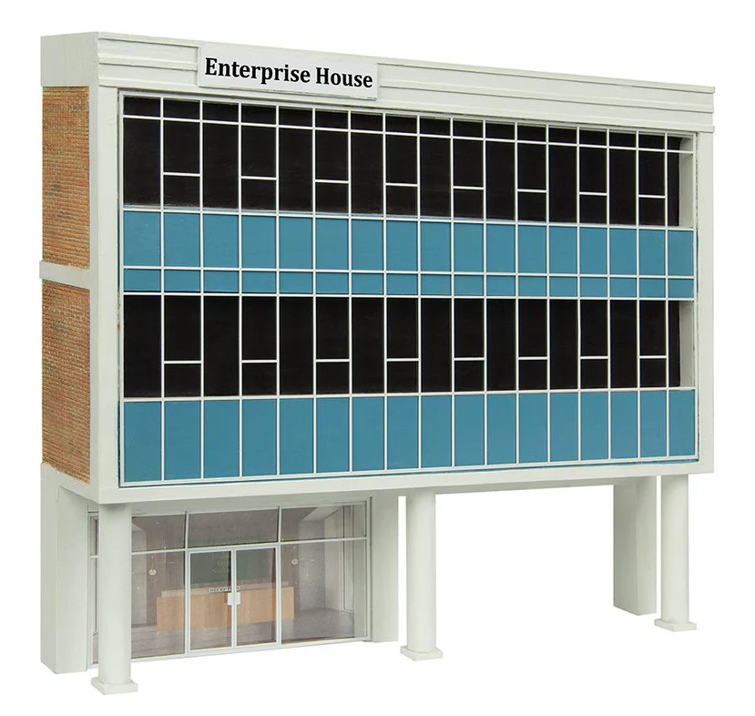 44-0212B Low Relief Raised Office Blue