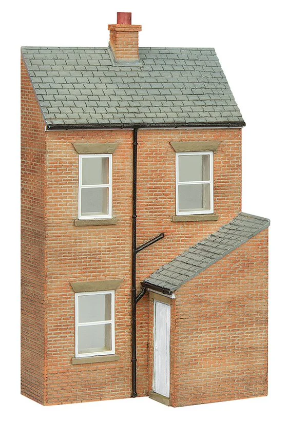 44-0216W Low Relief Rear of Terrace, Right Hand Door White