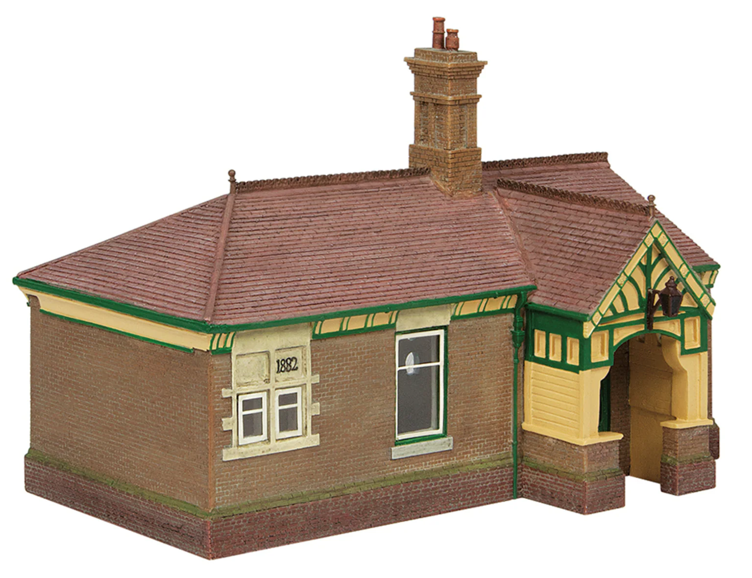 44-090G Bluebell Waiting Room and Toilet Green and Cream - Image 2