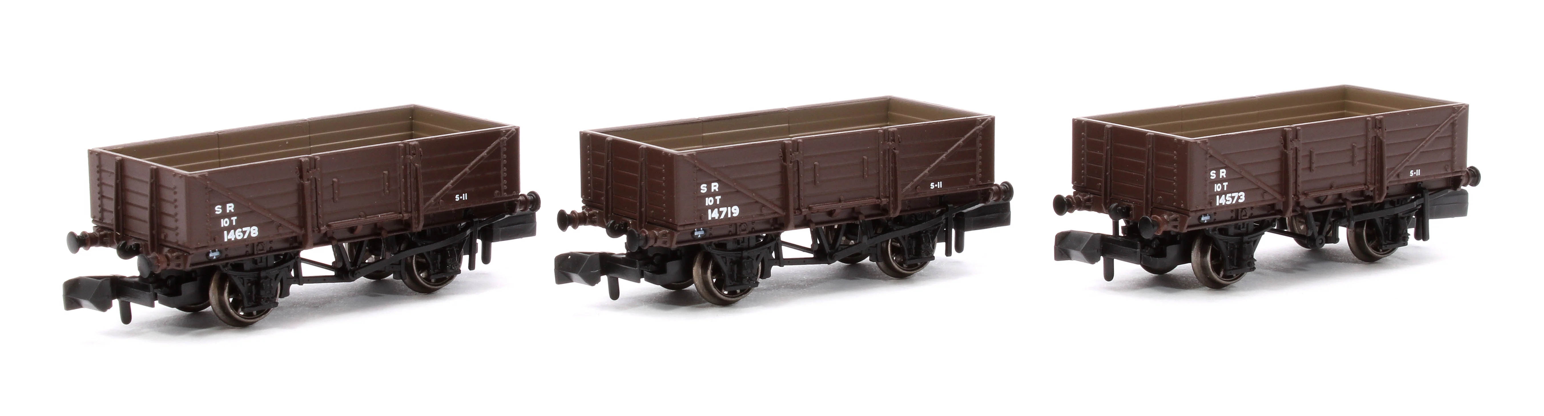 942010 SECR Wagons Pack 2 - SR post-36 Livery 5 Planks (Dia.1349)
