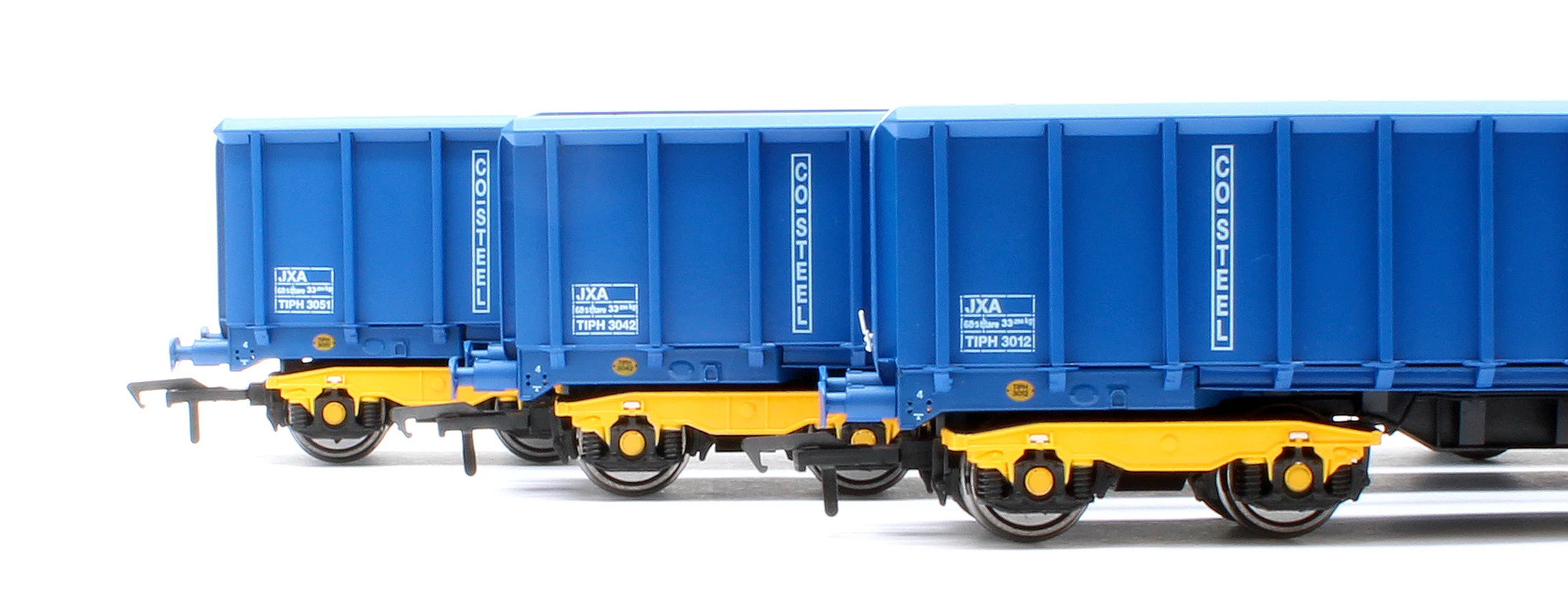 JXA01 TP(A) Set of 3 JXA Bogie Scrap Wagons TIPH Blue As Converted 1995 No.3012/3042/3051 - Image 4