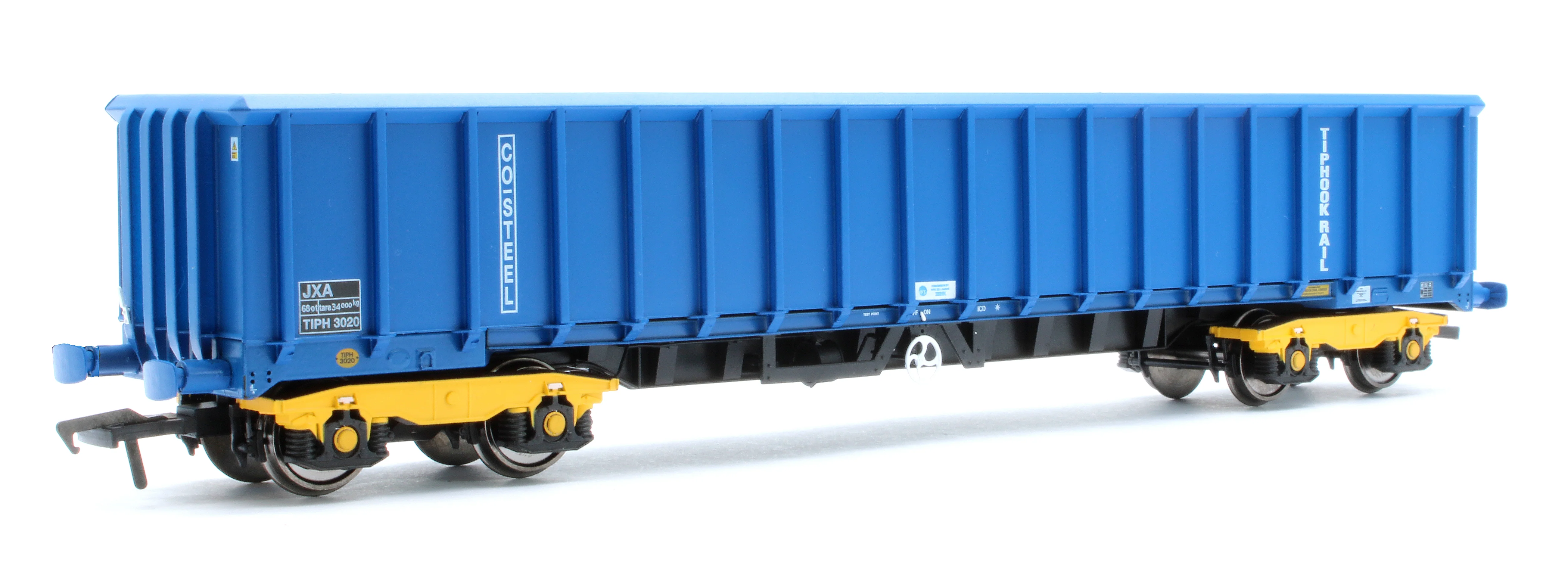 JXA01 TP(B) Set of 3 JXA Bogie Scrap Wagons TIPH Blue Post 1998 Black & White Data Panels & OHLW Sticker No.3018/3020/3050 - Image 11