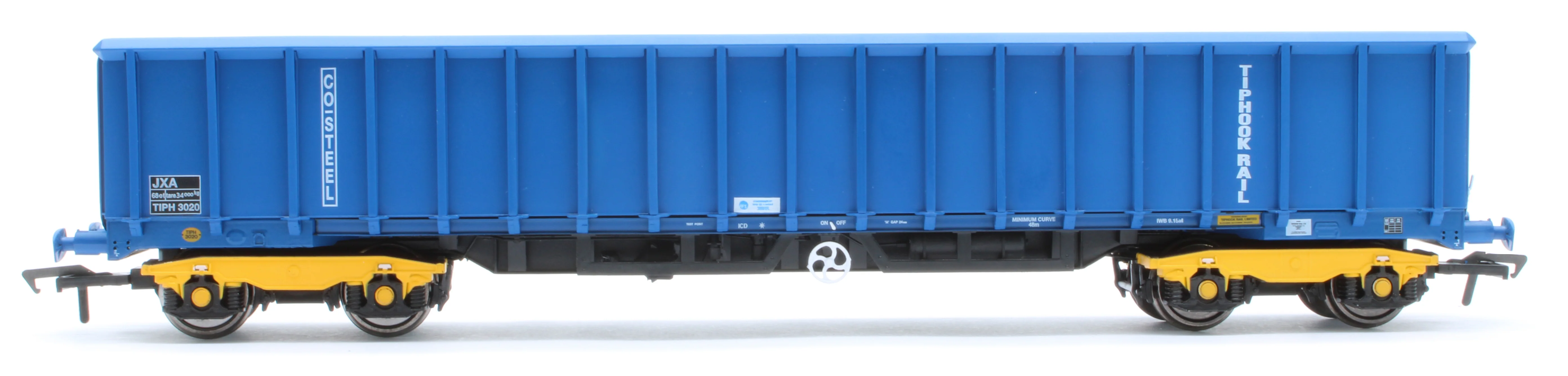 JXA01 TP(B) Set of 3 JXA Bogie Scrap Wagons TIPH Blue Post 1998 Black & White Data Panels & OHLW Sticker No.3018/3020/3050 - Image 12