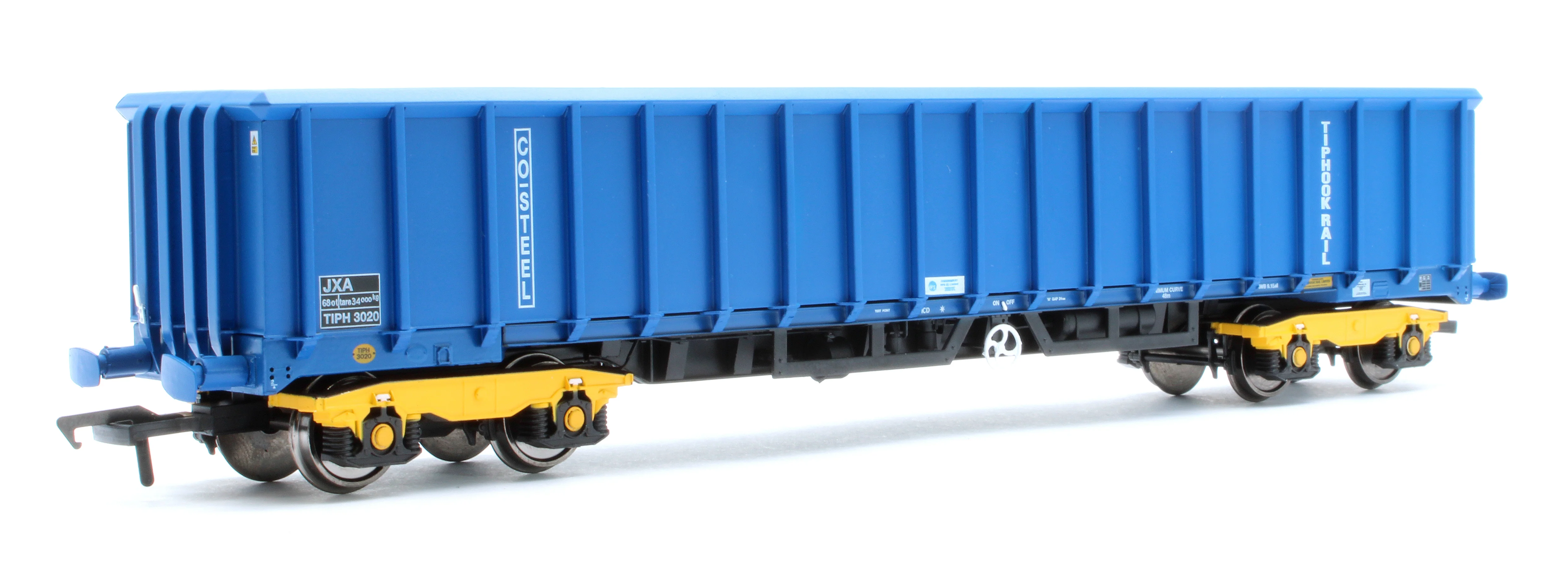 JXA01 TP(B) Set of 3 JXA Bogie Scrap Wagons TIPH Blue Post 1998 Black & White Data Panels & OHLW Sticker No.3018/3020/3050 - Image 13