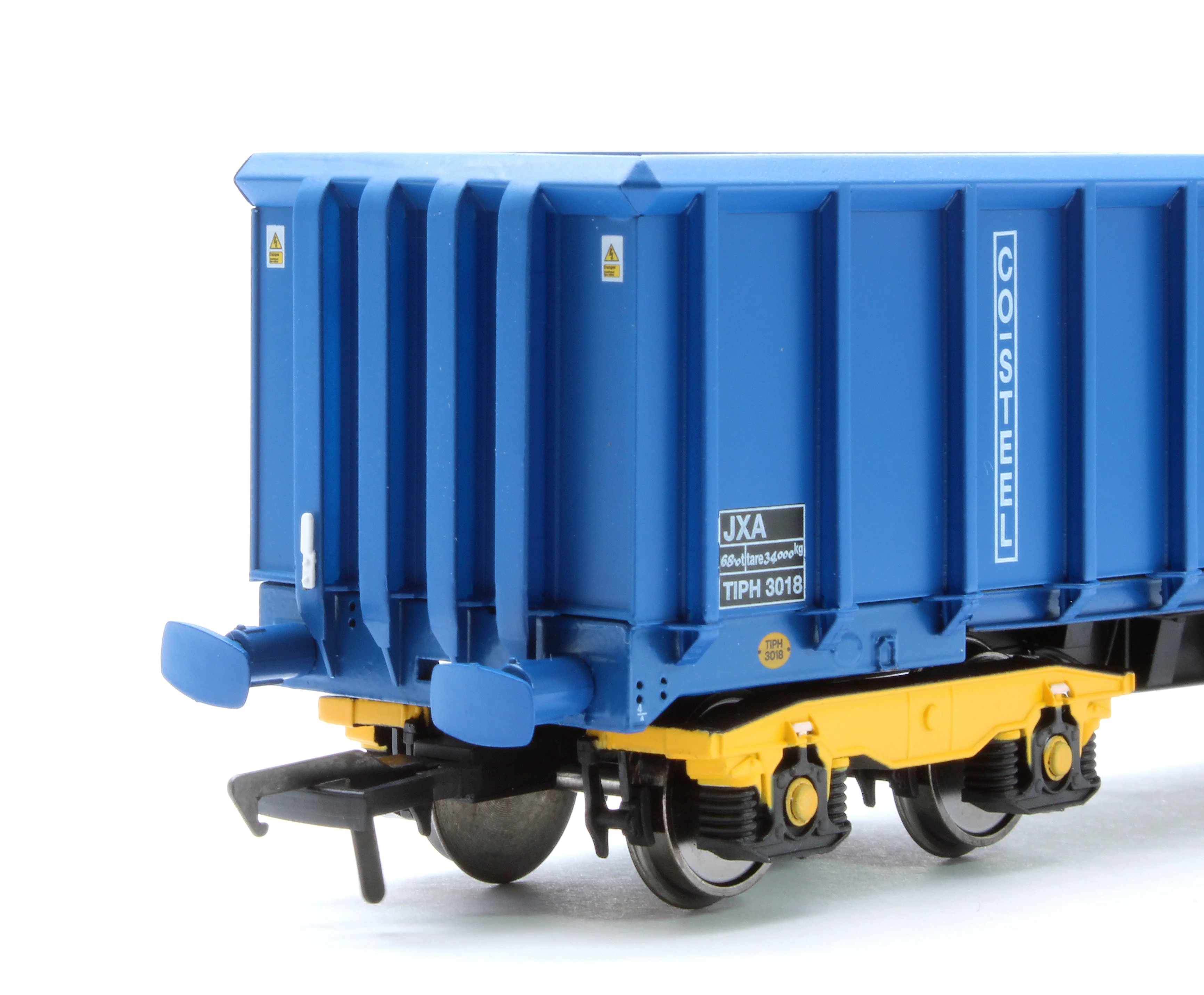 JXA01 TP(B) Set of 3 JXA Bogie Scrap Wagons TIPH Blue Post 1998 Black & White Data Panels & OHLW Sticker No.3018/3020/3050 - Image 15