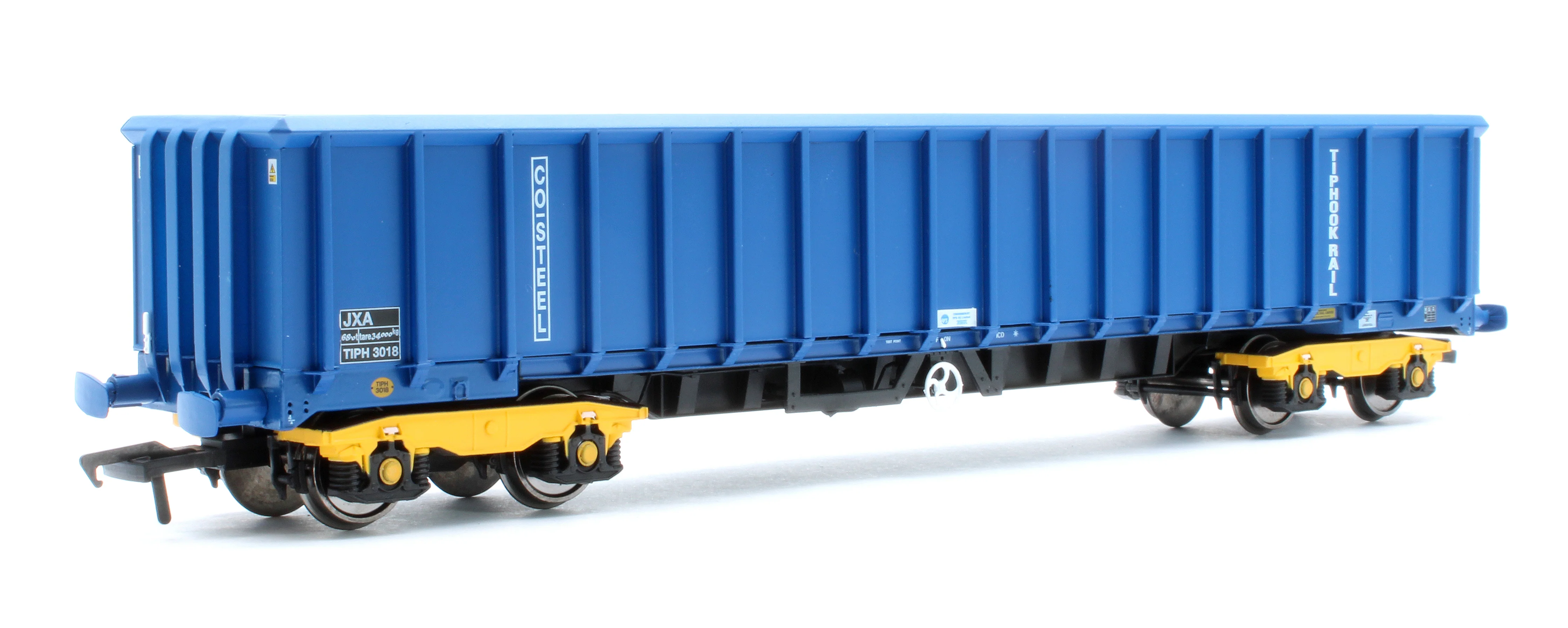 JXA01 TP(B) Set of 3 JXA Bogie Scrap Wagons TIPH Blue Post 1998 Black & White Data Panels & OHLW Sticker No.3018/3020/3050 - Image 5