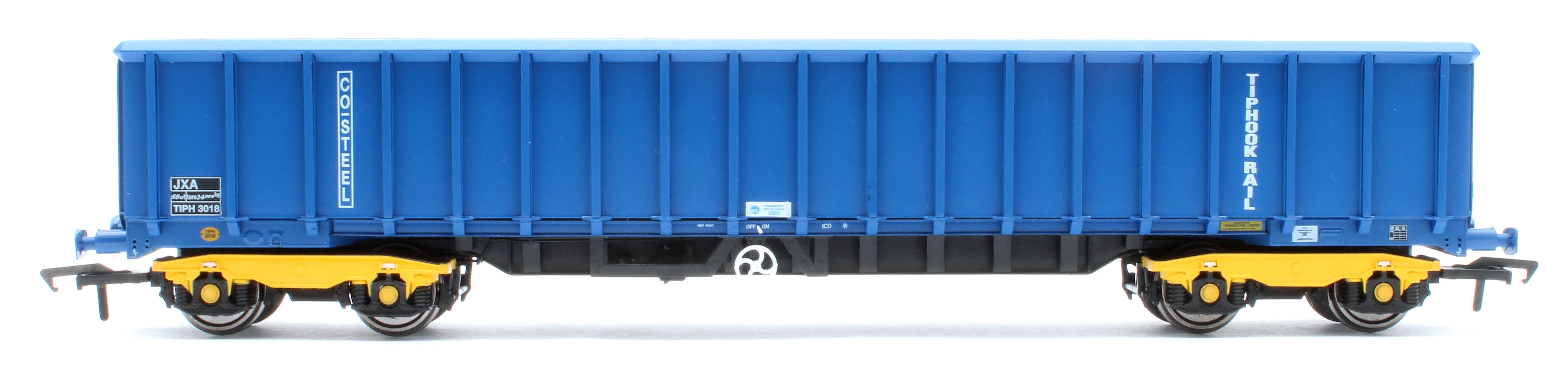 JXA01 TP(B) Set of 3 JXA Bogie Scrap Wagons TIPH Blue Post 1998 Black & White Data Panels & OHLW Sticker No.3018/3020/3050 - Image 6