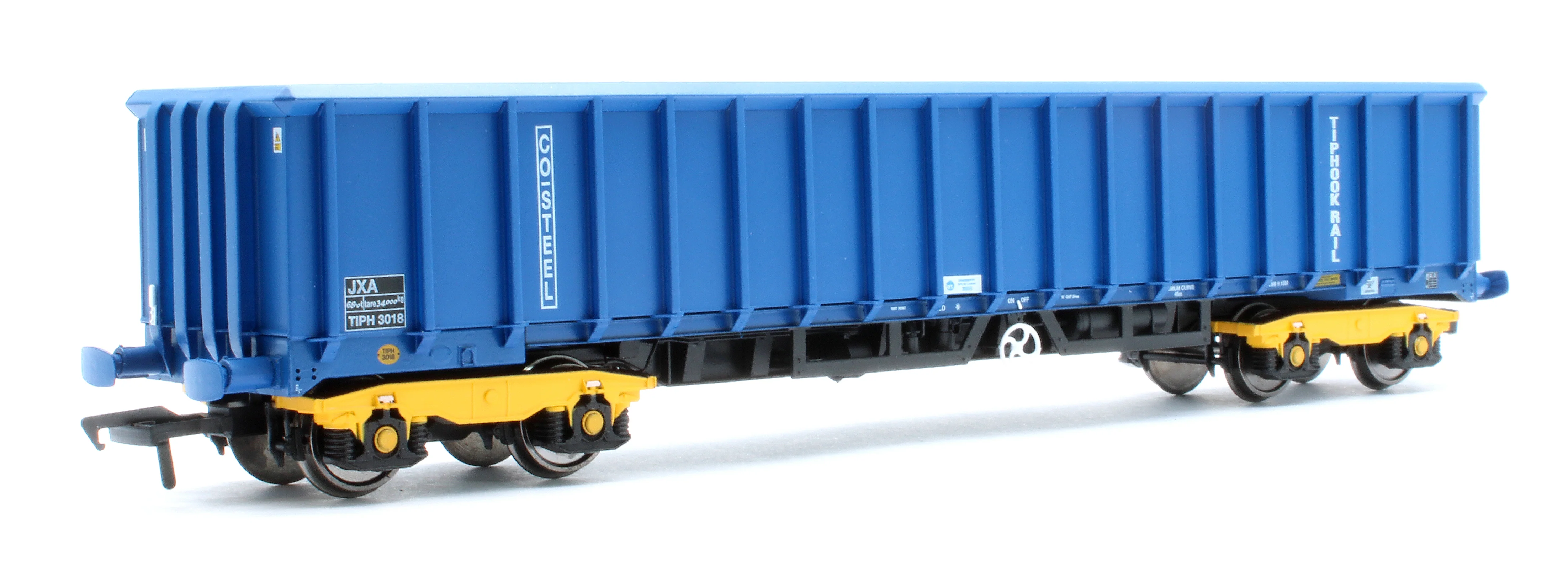 JXA01 TP(B) Set of 3 JXA Bogie Scrap Wagons TIPH Blue Post 1998 Black & White Data Panels & OHLW Sticker No.3018/3020/3050 - Image 7