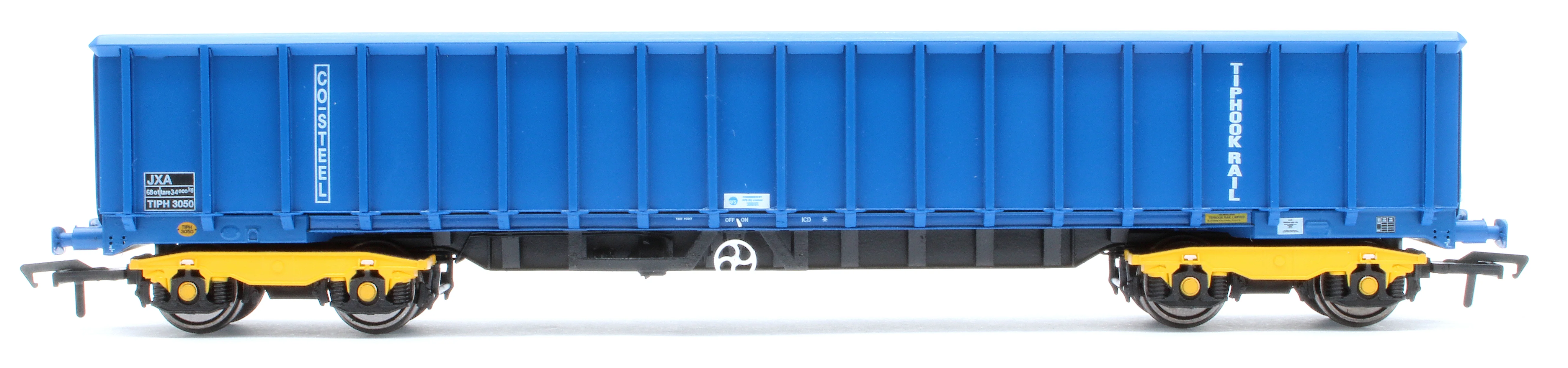 JXA01 TP(B) Set of 3 JXA Bogie Scrap Wagons TIPH Blue Post 1998 Black & White Data Panels & OHLW Sticker No.3018/3020/3050 - Image 9