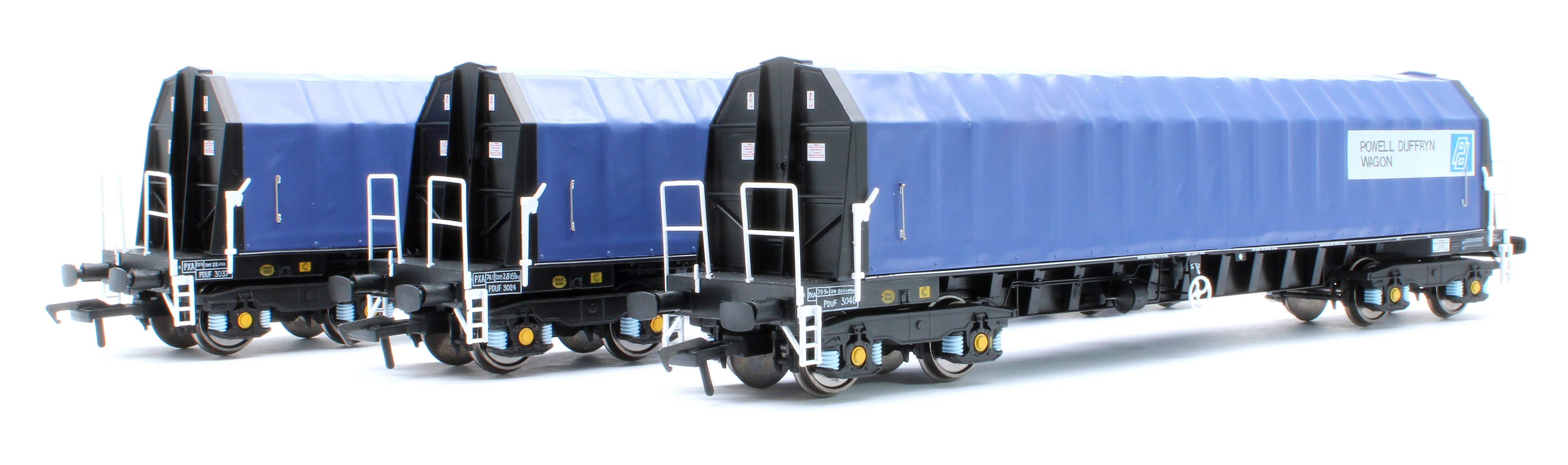 PXA01 TP(A) Set of 3 PXA Steel Coil Carrier PD Blue As Built 1988 No.3024/3037/3048 - Image 2