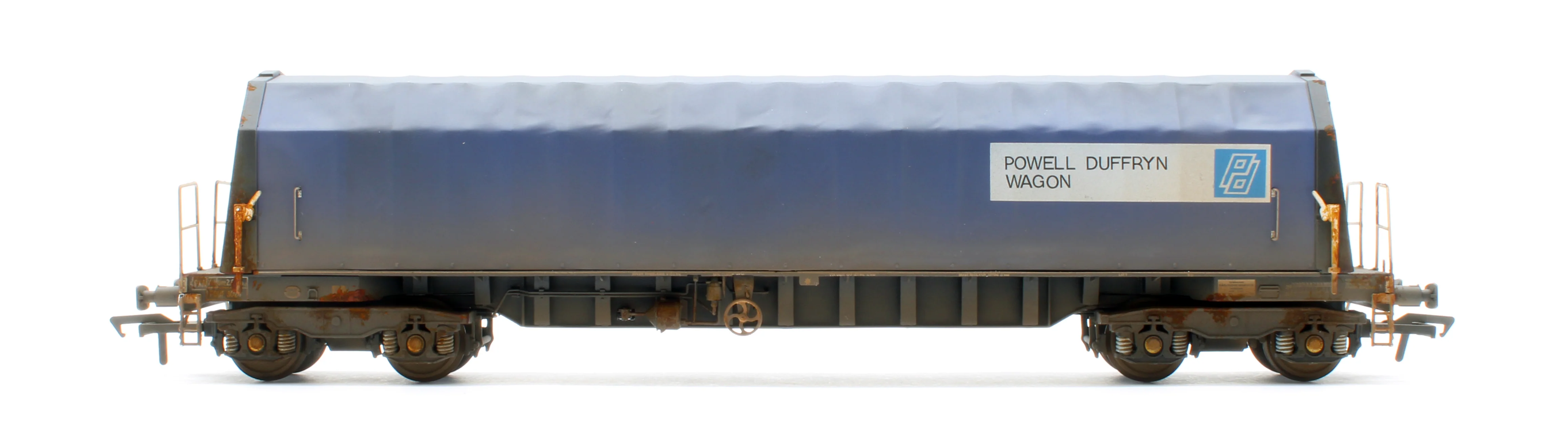 PXA01 TP(A)W Bespoke Weathered Set of 3 PXA Steel Coil Carrier PD Blue As Built 1988 No.3024/3037/3048 - Image 6