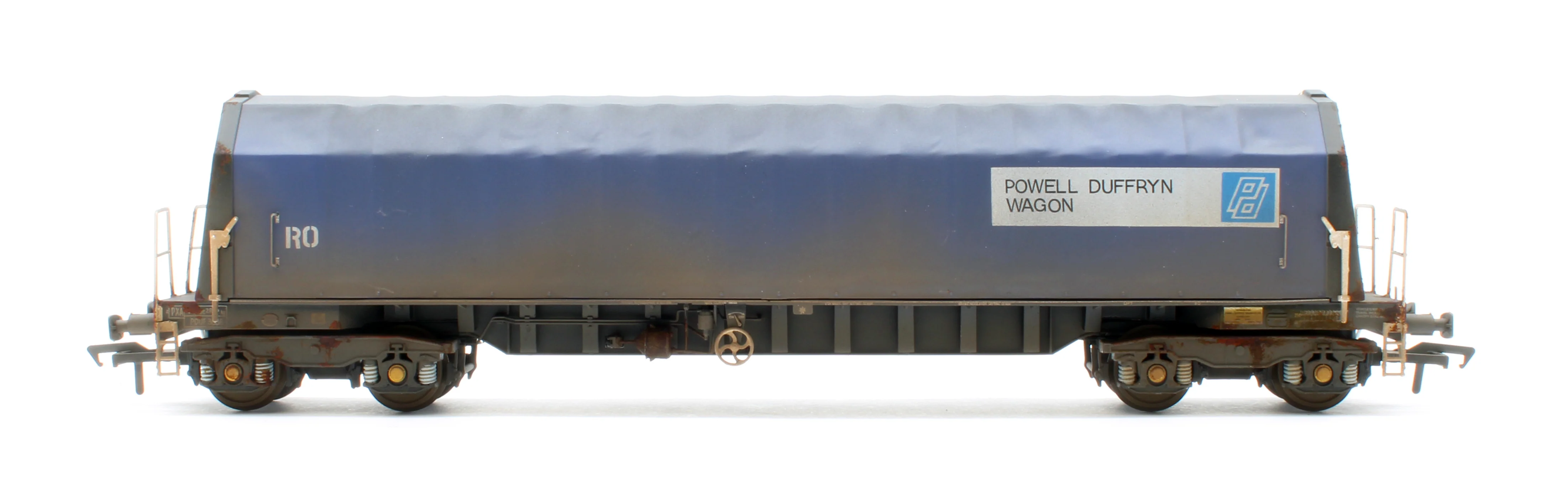 PXA01 TP(B)W Bespoke Weathered Set of 3 PXA Steel Coil Carrier PD Blue with RO Lettering No.3032/3036/3062 - Image 7