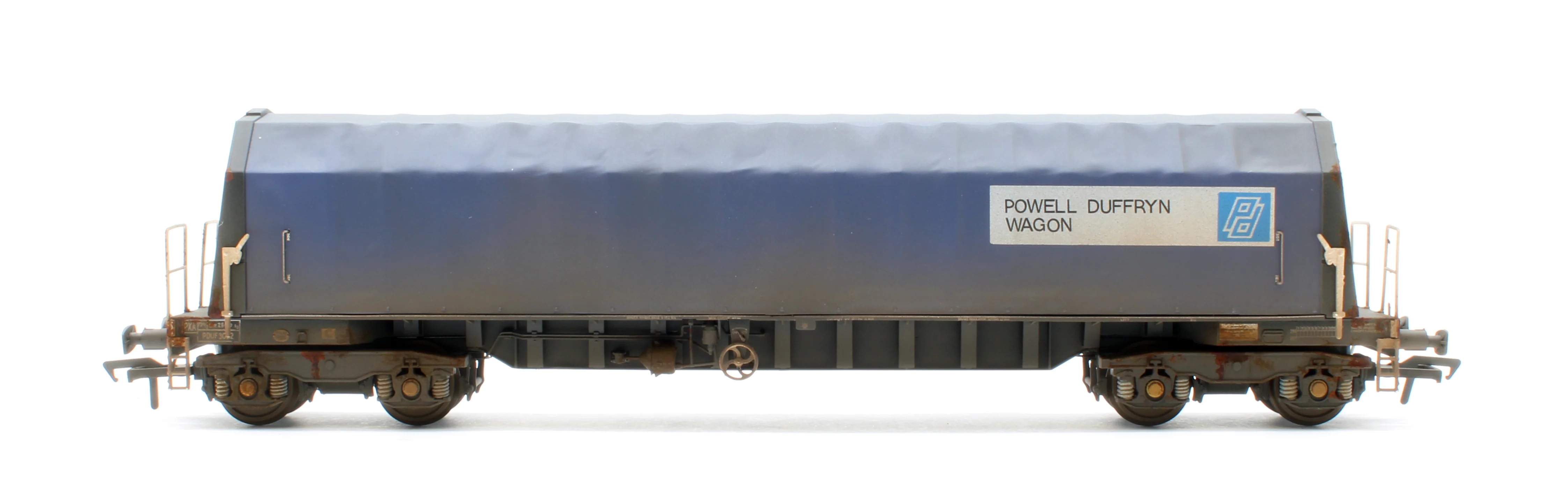 PXA01 TP(B)W Bespoke Weathered Set of 3 PXA Steel Coil Carrier PD Blue with RO Lettering No.3032/3036/3062 - Image 9