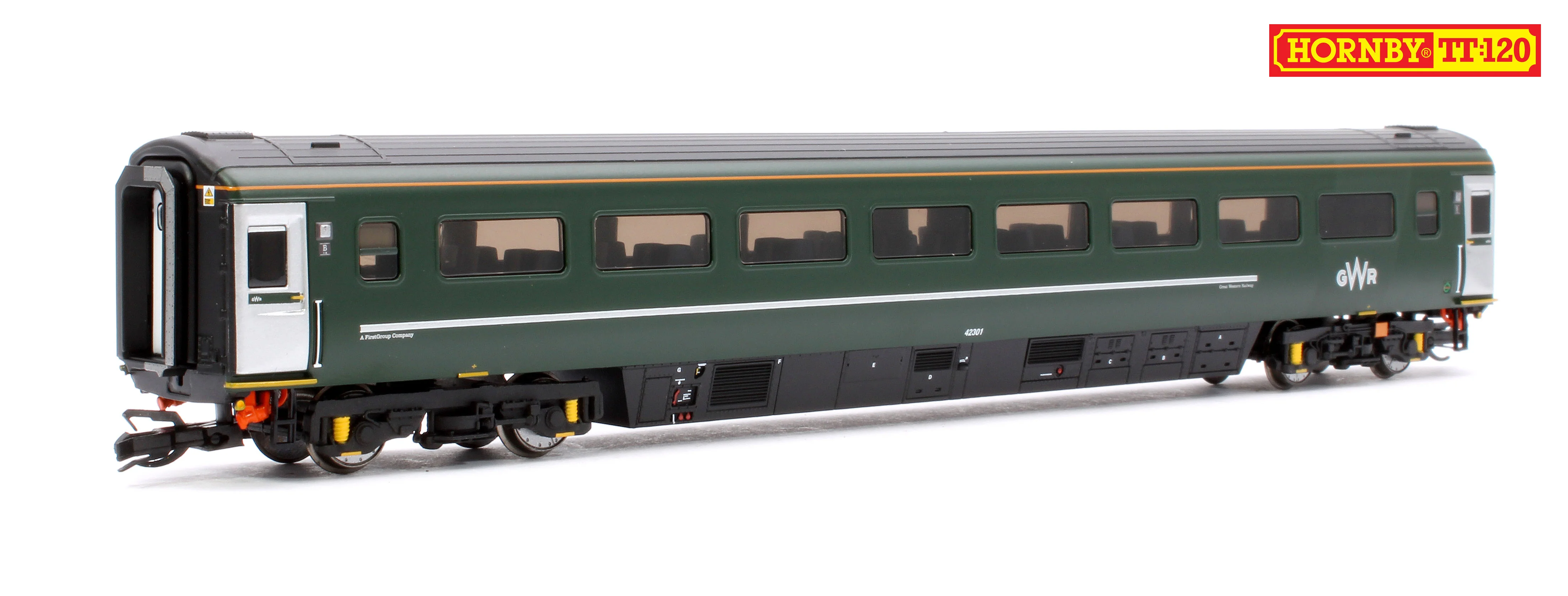 GWR-HST+2-BUNDLE Set of 4 GWR TT:120 Class 43 HST & Mk3 Coaches - Image 5