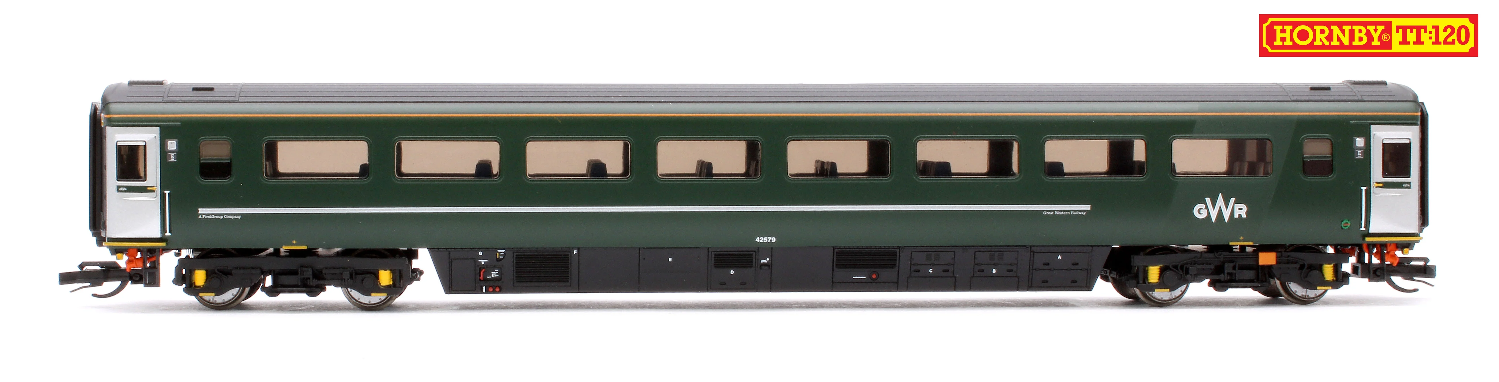 GWR-HST+6-BUNDLE Set of 8 GWR TT:120 Class 43 HST & Mk3 Coaches - Image 10