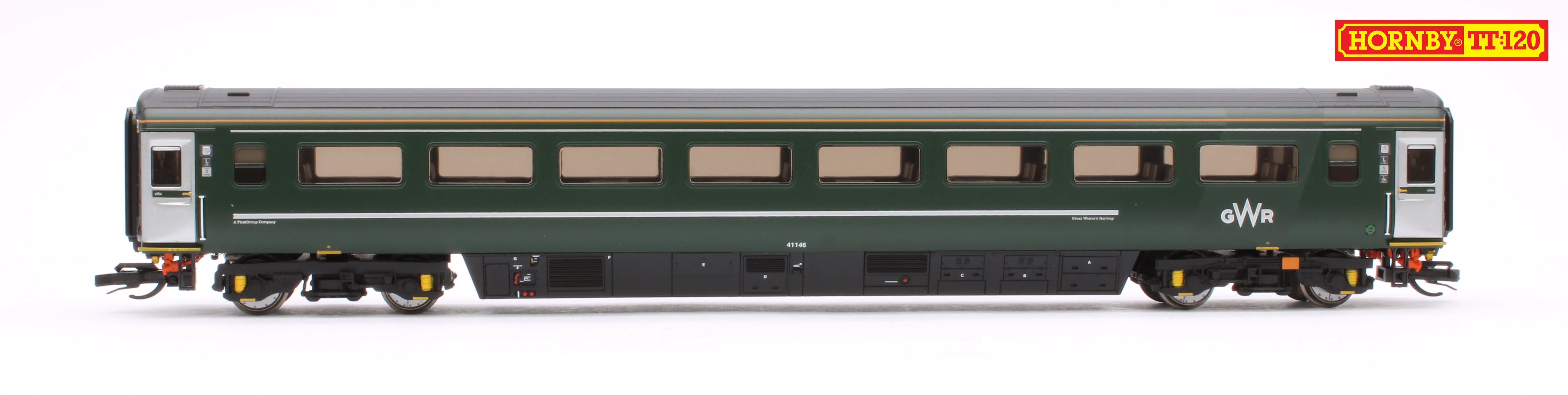 GWR-HST+6-BUNDLE Set of 8 GWR TT:120 Class 43 HST & Mk3 Coaches - Image 12