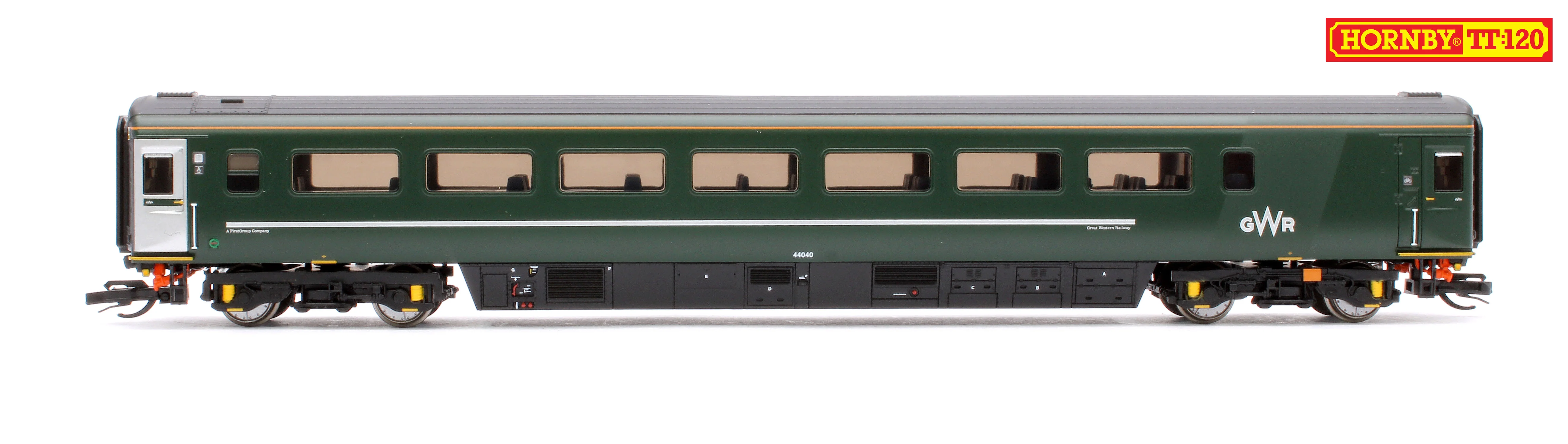 GWR-HST+6-BUNDLE Set of 8 GWR TT:120 Class 43 HST & Mk3 Coaches - Image 14