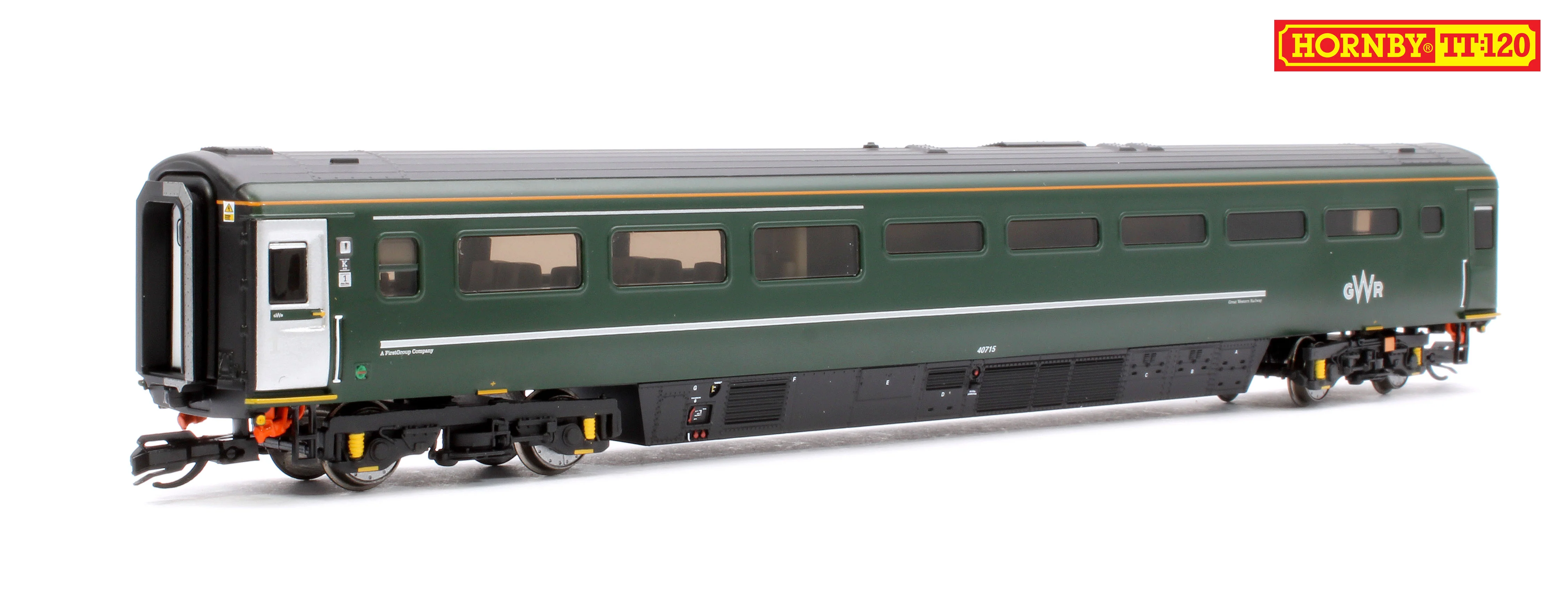 GWR-HST+6-BUNDLE Set of 8 GWR TT:120 Class 43 HST & Mk3 Coaches - Image 15