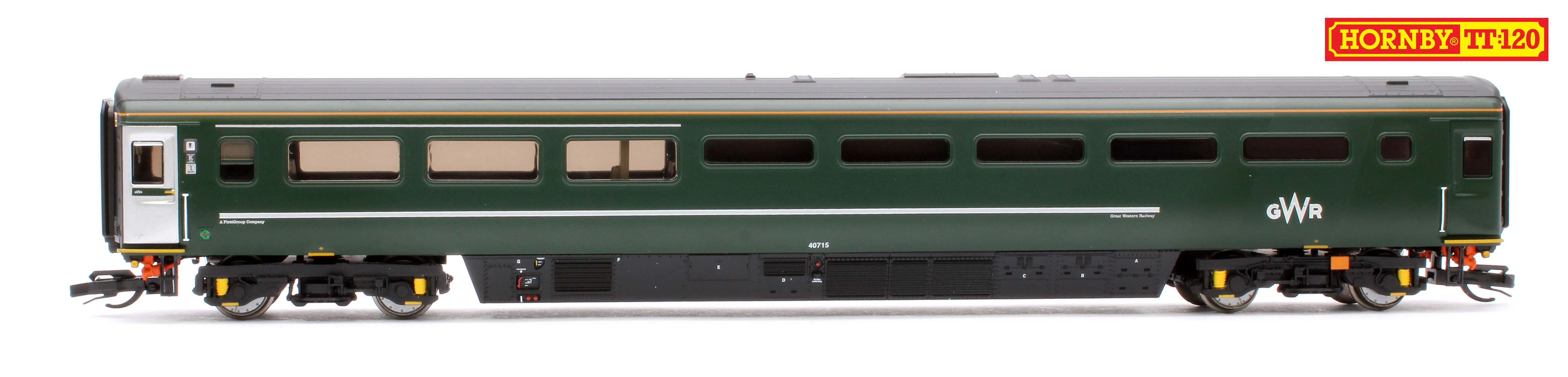 GWR-HST+6-BUNDLE Set of 8 GWR TT:120 Class 43 HST & Mk3 Coaches - Image 16