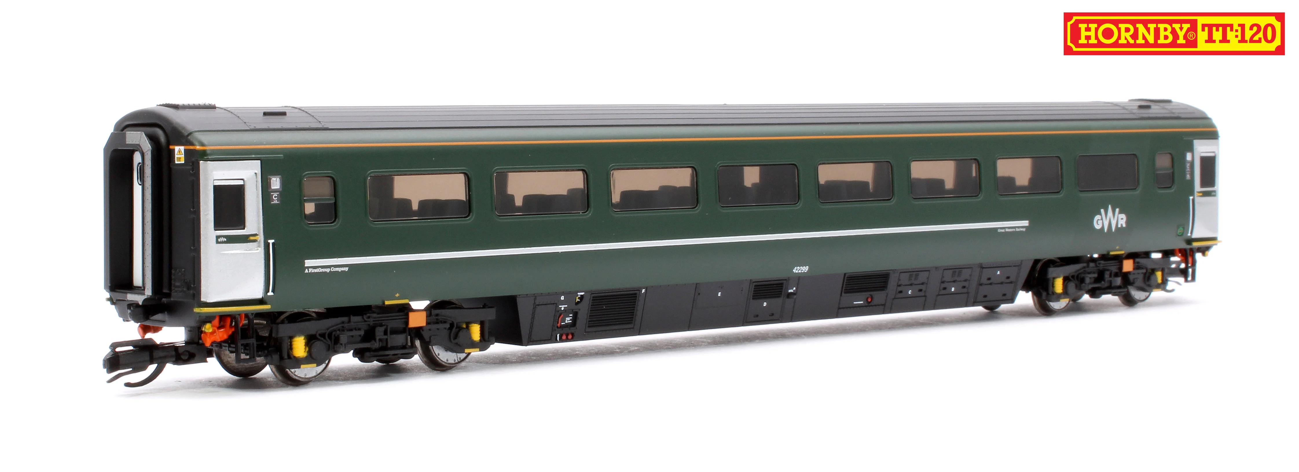 GWR-HST+6-BUNDLE Set of 8 GWR TT:120 Class 43 HST & Mk3 Coaches - Image 5