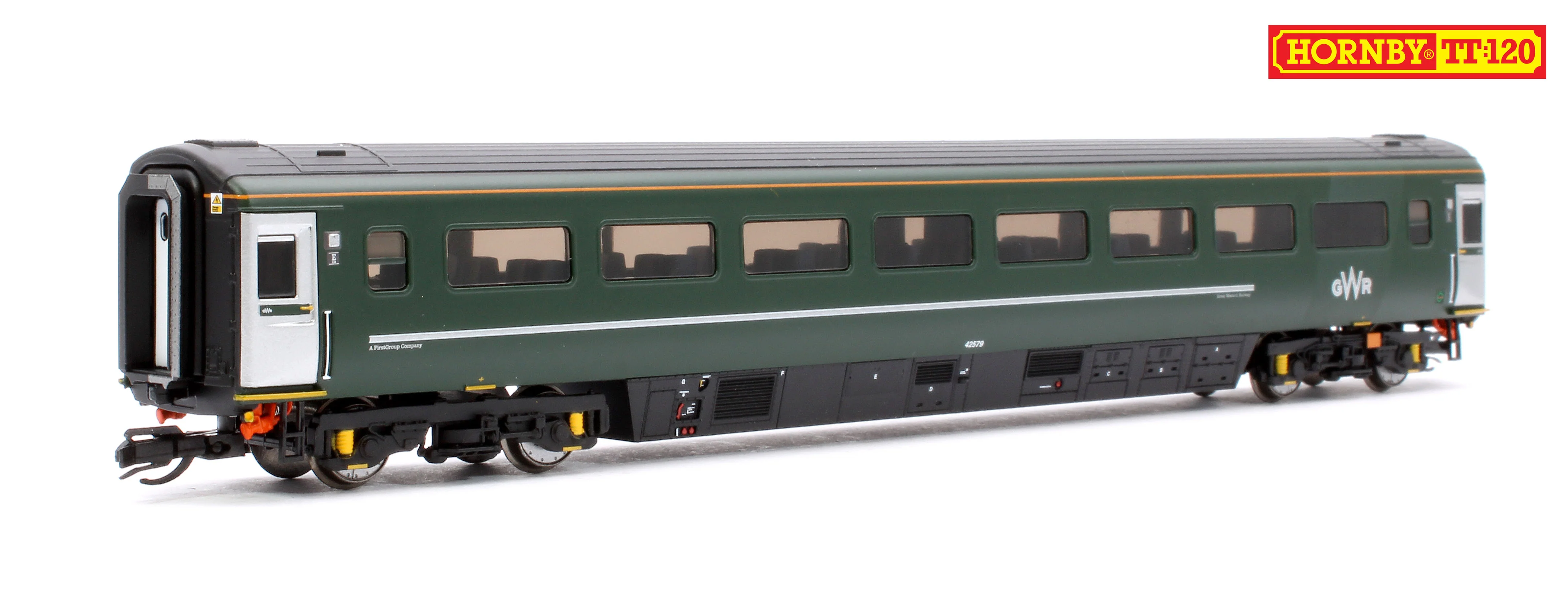 GWR-HST+6-BUNDLE Set of 8 GWR TT:120 Class 43 HST & Mk3 Coaches - Image 9