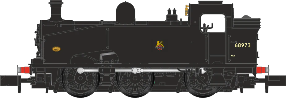 S2102-06 Class J50 BR Black Early Emblem (Unlined) 0-6-0 Tank Locomotive No.68973 - Image 12