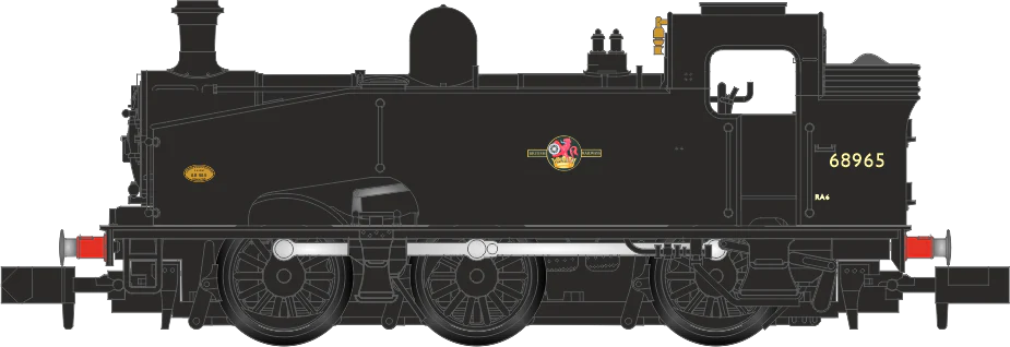 S2102-07 Class J50 BR Black Late Crest (Unlined) 0-6-0 Tank Locomotive No.68965 - Image 12