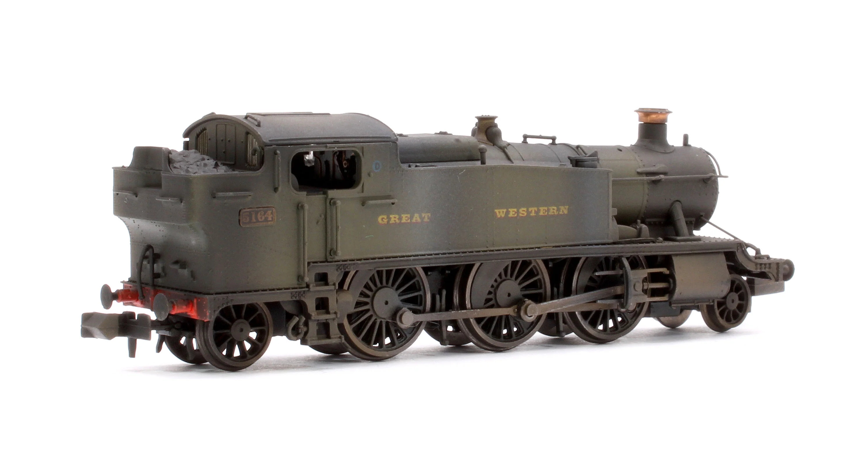 S2103-01W Custom Weathered Class 5101 Large Prairie Great Western GWR Green 2-6-2 Tank Locomotive No.5164 - Image 3