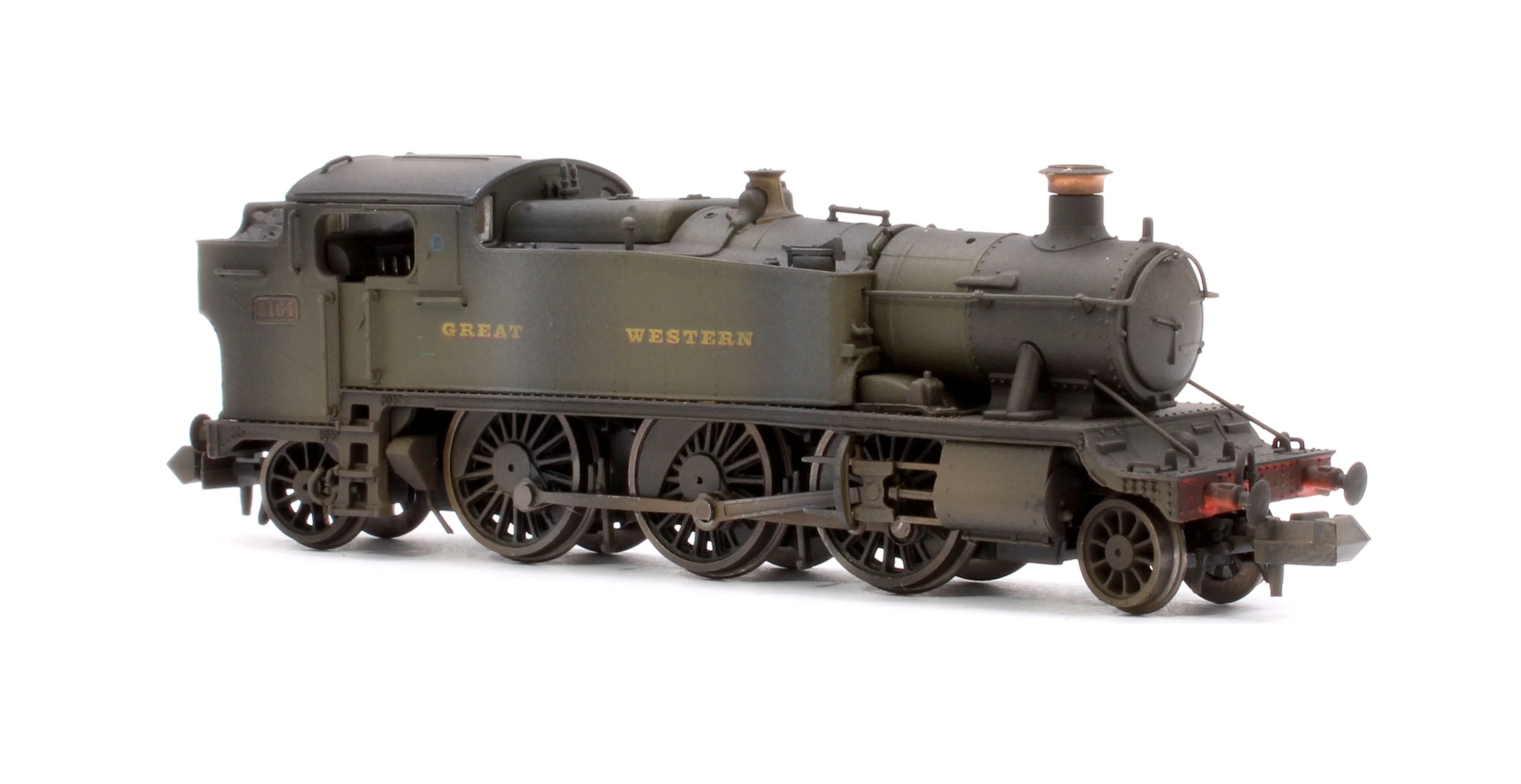 S2103-01W Custom Weathered Class 5101 Large Prairie Great Western GWR Green 2-6-2 Tank Locomotive No.5164 - Image 4