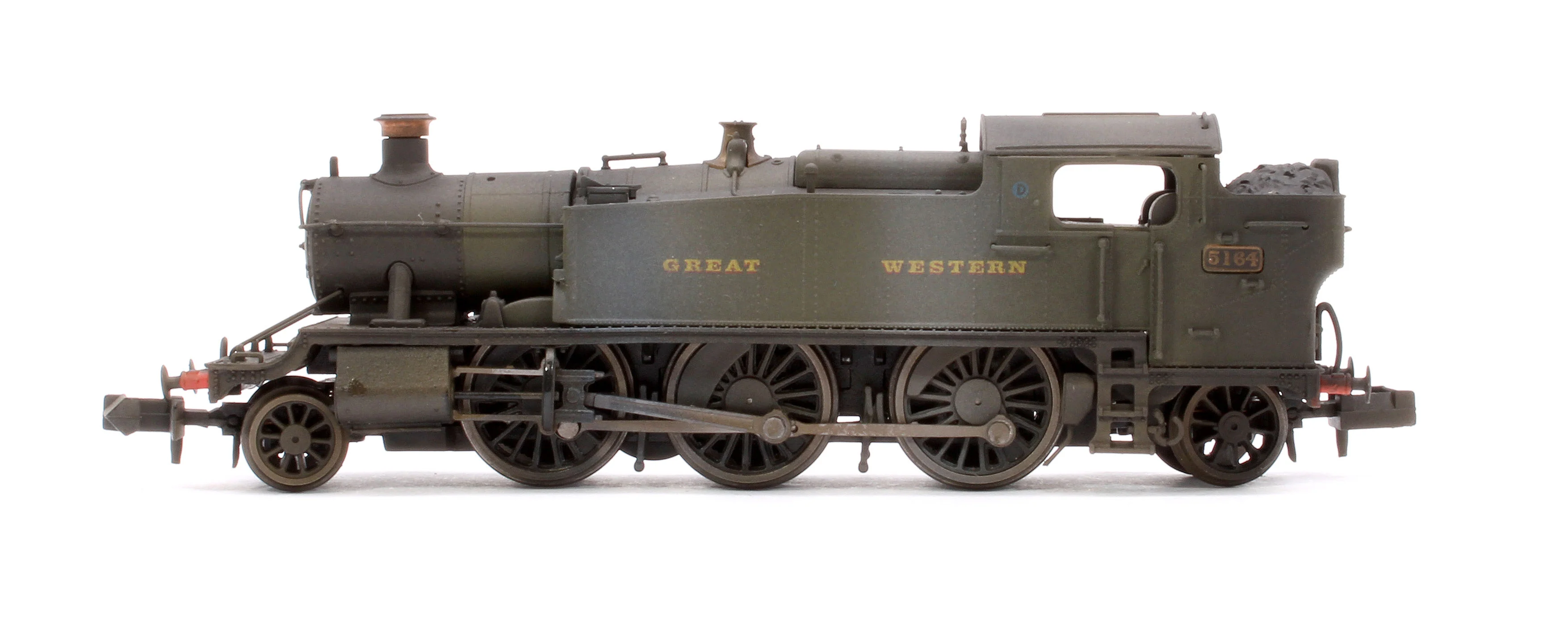 S2103-01W Custom Weathered Class 5101 Large Prairie Great Western GWR Green 2-6-2 Tank Locomotive No.5164 - Image 5