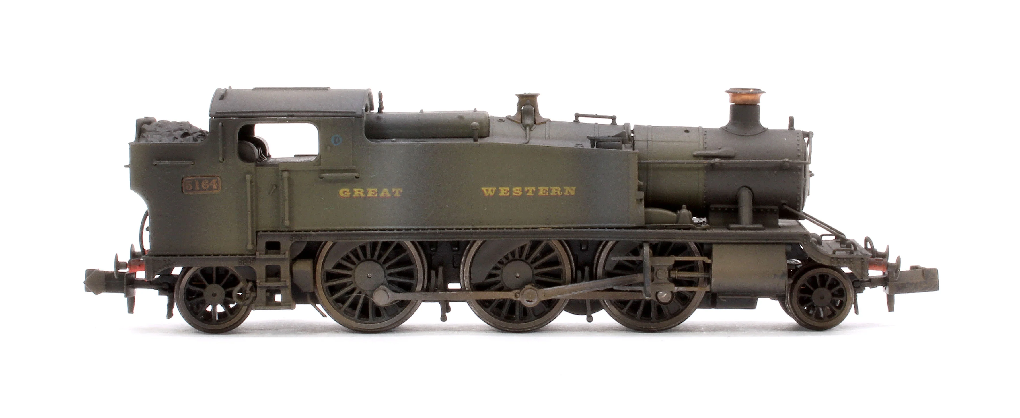 S2103-01W Custom Weathered Class 5101 Large Prairie Great Western GWR Green 2-6-2 Tank Locomotive No.5164 - Image 6