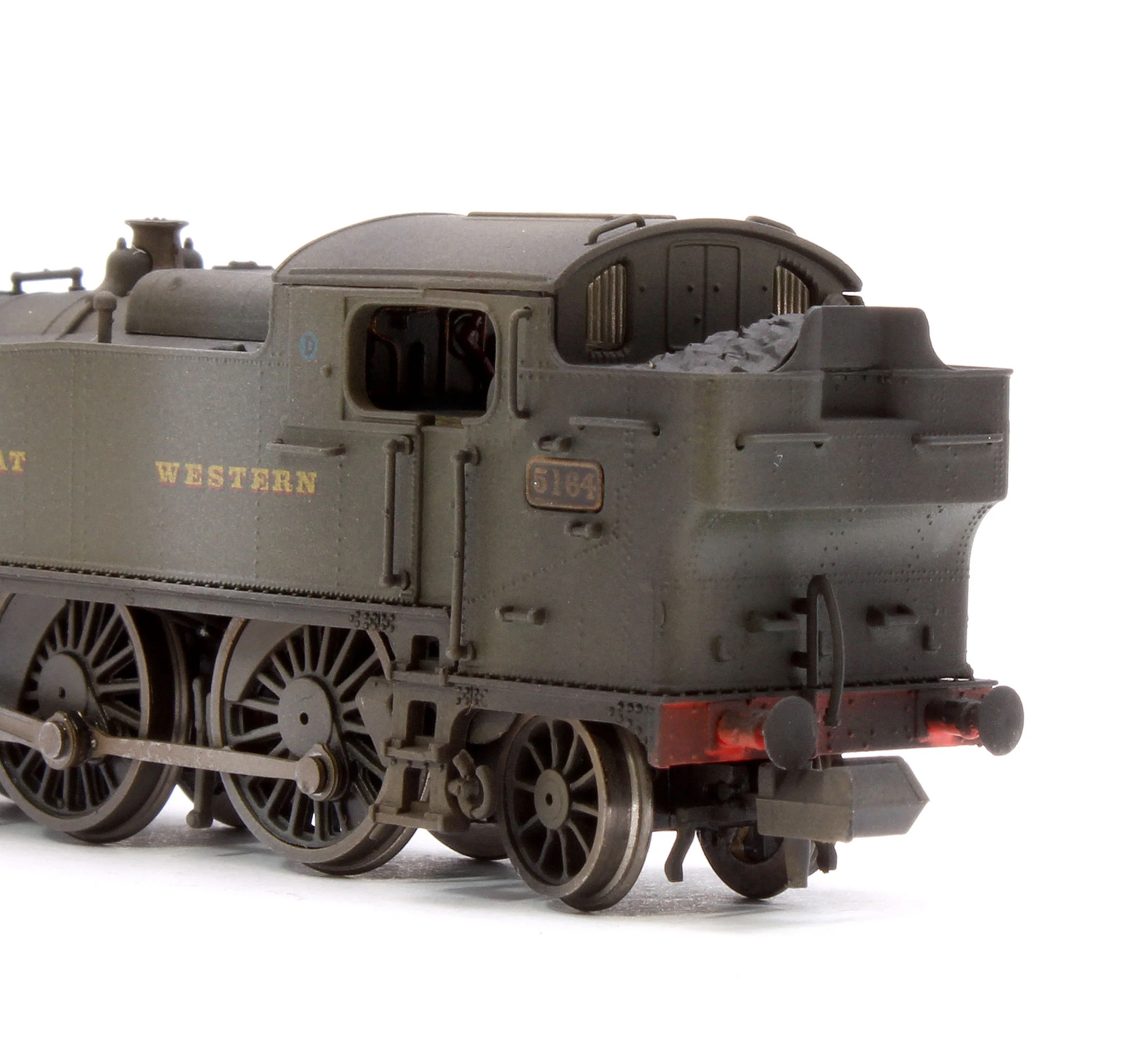 S2103-01W Custom Weathered Class 5101 Large Prairie Great Western GWR Green 2-6-2 Tank Locomotive No.5164 - Image 8