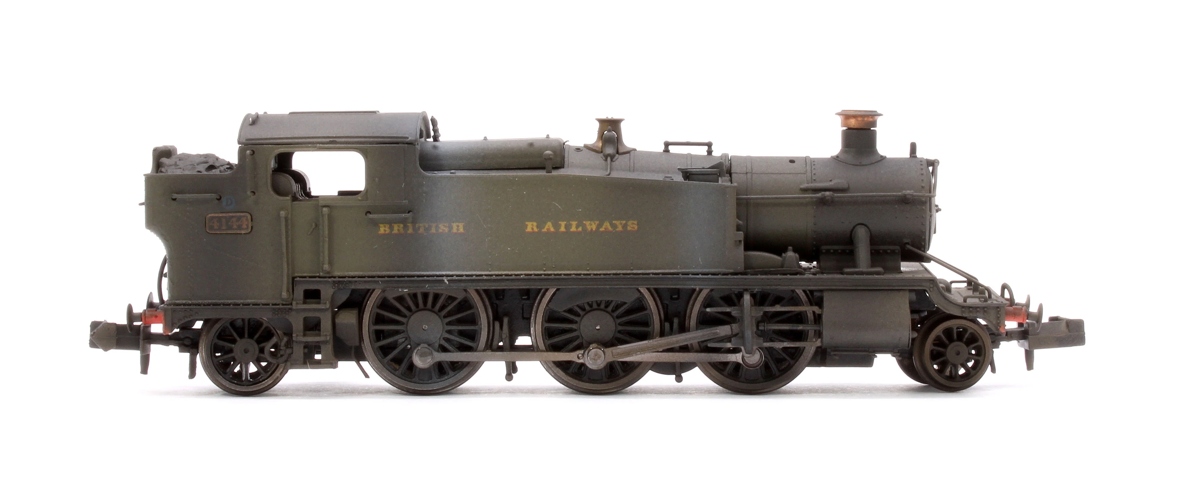 S2103-03W Custom Weathering Class 5101 Large Prairie British Railways BR Green 2-6-2 Tank Locomotive No.4144 - Image 6